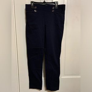 Navy Blue Stretch Dress Pants